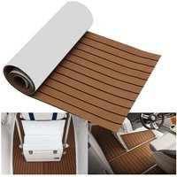 Insma - eva selbstklebende Schaumstoff-Teakholzplatte Bootsbodenmatte Deckplatte aus Vinyl-Imitat-Teakholz für Yachtpontons, rutschfeste Matte 240 x Insma - eva selbstklebende Schaumstoff-Teakholzplatte Bootsbodenmatte Deckplatte aus Vinyl-Imitat-Teakholz für Yachtpontons, rutschfeste Matte 240 x von INSMA
