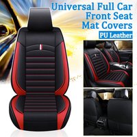 Universal-Autositzmatte, atmungsaktiv, PU-Leder, 4 Farben (rot) Fantablau von INSMA