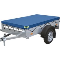Trailer Cover Wasserdichter Staubschutz mit elastischer Kabeldurchführung 208x114x13cm Blau Trailer Cover Wasserdichter Staubschutz mit elastischer Kabeldurchführung 208x114x13cm Blau von INSMA