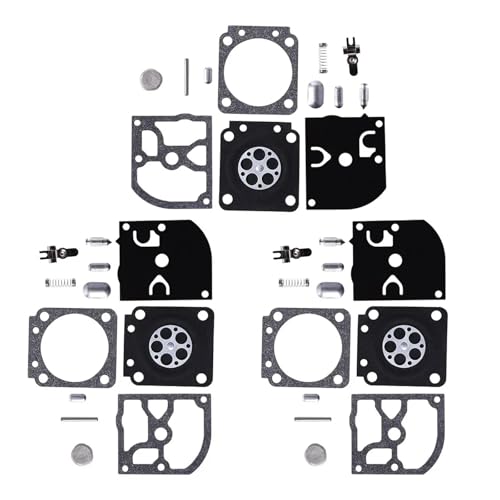 Universelles 3er-Pack Vergaser-Reparaturset, kompatibel mit Z GND-28. Membrandichtungssatz, kompatibel mit S MS 180 170 MS180 MS170 Vergaser-Rasenmäher von INSOGZRAF