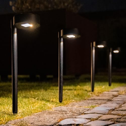 INSPINOVIA Solarleuchten 4er Set | Solarlampen für den Außenbereich | Ideal für Garten, Balkon und Terrasse (Modell 3) von INSPINOVIA