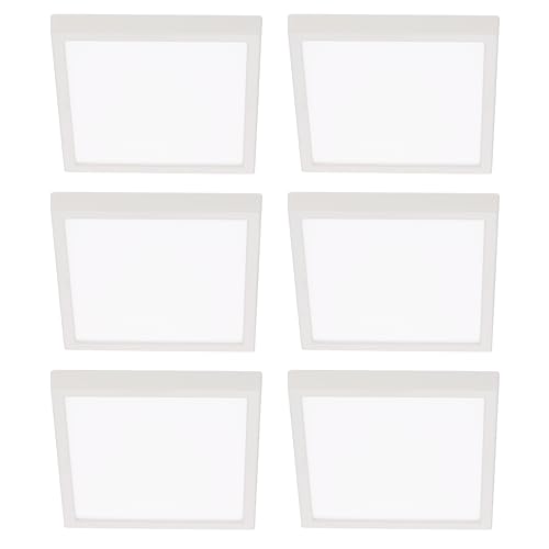 INSPIRE - 6er-Set Strahler SANOA L - LED-Spots 22,8 x 22,8 cm - 2500 LM - 2700K / 4000K - Kaltweiß - Weiß von INSPIRE