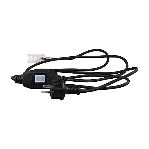 INSPIRE - Anschlusskabel für LED-Band 220V OUTFLEXI - Netzadapter mit Schalter - IP44-2m Kabel - OUTFLEXI LED-kompatibel - Schwarz von INSPIRE