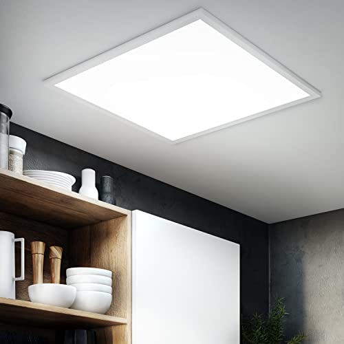 INSPIRE - Deckenlampe - LED-Panel ANVIK - 59,5x59,5cm - 3900LM - 6000K - IP20-27,2W - Weiß Aluminium von INSPIRE