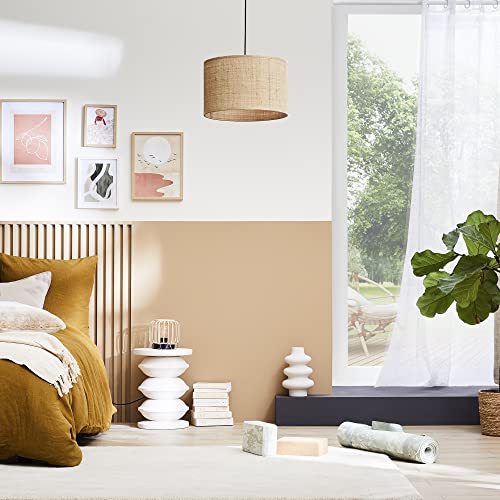 INSPIRE - Hängeleuchte - CARVI - 1 x E27 Max 40 W - Ø 35 cm - Raphia - Metall Schwarz - Bohème-Hängelampe von INSPIRE