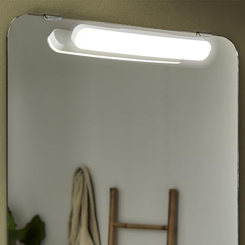 INSPIRE - LED Spiegelleuchte PALENI - Schminkleuchte - kabellose LED-Lampe 310 LM - 4000K - Selbstklebend und magnetisch - USB-Aufladbar - 3H Leuchtdauer - IP44 Feuchtraumgeeignet - Weiß von INSPIRE