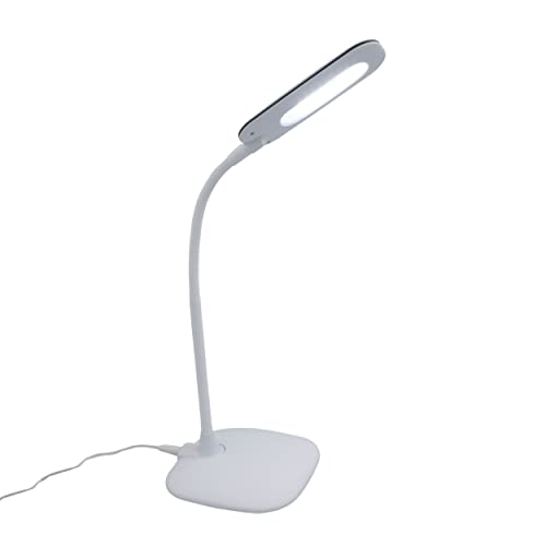 INSPIRE - MEI Schreibtischlampe - Touch- und dimmbare Lampe - LED 710LM - 6,5W - 6500K - IP20 - H55 cm - Weiß - Kunststoff von INSPIRE