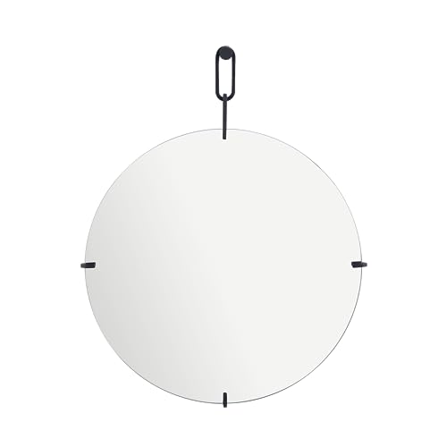 INSPIRE - Runder Spiegel Medal - Ø 30 cm - Hängespiegel - Metall - Schwarz von INSPIRE