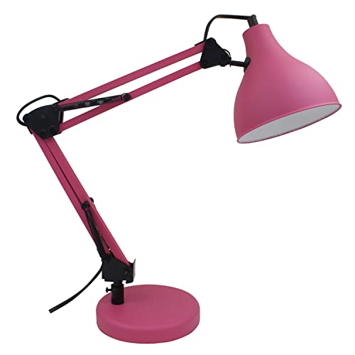INSPIRE - Schreibtischlampe - E27 40W - H. 55 cm - Rosafarbenes Metall - ENNIS von INSPIRE