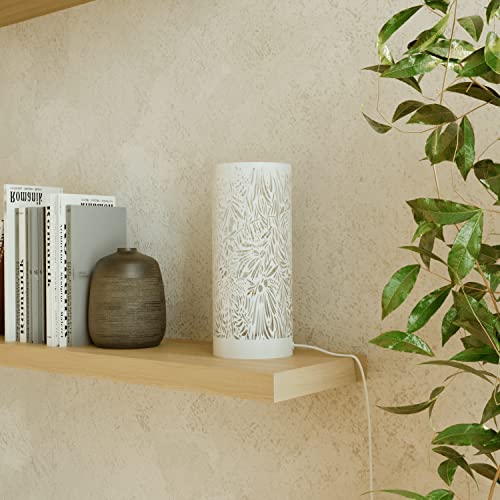 INSPIRE - Tischleuchte 1 Leuchtmittel- FRELLA - 1 x E27 60 W - H.28,5 CM - Metall - Weiß - Nachttischlampe von INSPIRE