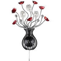 Inspired Bonita Aluminium Bonita Wandleuchte 3 Licht G4 Schwarz/Rot/Kristall, NICHT LED/CFL kompatibel Inspired Bonita Aluminium Bonita Wandleuchte 3 Licht G4 Schwarz/Rot/Kristall, NICHT LED/CFL kompatibel von INSPIRED LIGHTING