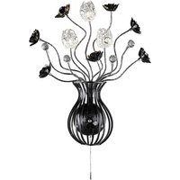 Inspired Bonita Aluminium Bonita Wandleuchte 3-flammig G4 Aluminium/Schwarz/Kristall, NICHT LED/CFL-kompatibel Inspired Bonita Aluminium Bonita Wandleuchte 3-flammig G4 Aluminium/Schwarz/Kristall, NICHT LED/CFL-kompatibel von INSPIRED LIGHTING