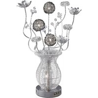 Inspired Calista Aluminium Calista Tischlampe 4-flammig G4 Silber/Schwarz/Kristall, NICHT LED/CFL-kompatibel Inspired Calista Aluminium Calista Tischlampe 4-flammig G4 Silber/Schwarz/Kristall, NICHT LED/CFL-kompatibel von INSPIRED LIGHTING