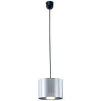 Inspired Deco - Dako - Schwarzer Deckenanhänger 1 Leuchte E27 mit 200 x 150 mm Metallic-Chrom-Zylinderschirm, c, w Deckenhalterung Inspired Deco - Dako - Schwarzer Deckenanhänger 1 Leuchte E27 mit 200 x 150 mm Metallic-Chrom-Zylinderschirm, c, w Deckenhalterung von INSPIRED LIGHTING