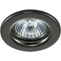 Inspired Deco - Hudson - GU10 Fixed Einbau Downlight Schwarz Chrom (Lampe nicht im Lieferumfang enthalten) von INSPIRED LIGHTING