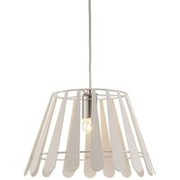 Inspired Deco - Somerset - Deckenanhänger 1 Licht E27 Weiß, Chrom poliert Inspired Deco - Somerset - Deckenanhänger 1 Licht E27 Weiß, Chrom poliert von INSPIRED LIGHTING