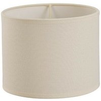 Inspired Lighting - Inspired Diyas - Victoria - Runde Stoff Schatten Elfenbein Creme 200 x 160mm von INSPIRED LIGHTING