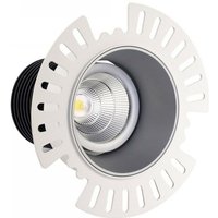 Inspired Dlux - Basy - led Einbau-Kipp-Downlight, Silber Trimless, 40 Grad. Abstrahlwinkel, 760 lm, 3000 k, IP20, driver not inc. von INSPIRED LIGHTING