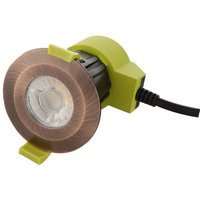 Inspired Dlux - Bazi - Dimmbares LED-Einbaudownlight, Antikkupfer, 38 Grad Abstrahlwinkel, 840 lm, 5000 k, IP65, fahrer inklusive von INSPIRED LIGHTING
