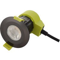 Inspired Dlux - Bazi - Dimmbares LED-Einbaudownlight, Schwarzchrom, 38 Grad Abstrahlwinkel, 760 lm, 2700 k, IP65, fahrer inklusive von INSPIRED LIGHTING