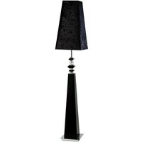 Inspired Galata Stehlampe E27, Schirm aus schwarzem Wildleder, Schwarz/Kristall, NICHT LED/CFL-kompatibel von INSPIRED LIGHTING