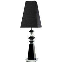 Inspired Galata Tischlampe E27 Schwarzer Schirm Schwarz/Kristall von INSPIRED LIGHTING