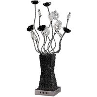 Inspired Jasmine Aluminium Jasmine Tischlampe 4-flammig G4 Aluminium/Schwarz/Kristall, NICHT LED/CFL-kompatibel Inspired Jasmine Aluminium Jasmine Tischlampe 4-flammig G4 Aluminium/Schwarz/Kristall, NICHT LED/CFL-kompatibel von INSPIRED LIGHTING