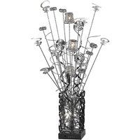 Inspired Koil Aluminium Koil Tischlampe 4-flammig G4 Aluminium/Schwarz/Kristall, NICHT LED/CFL-kompatibel Inspired Koil Aluminium Koil Tischlampe 4-flammig G4 Aluminium/Schwarz/Kristall, NICHT LED/CFL-kompatibel von INSPIRED LIGHTING