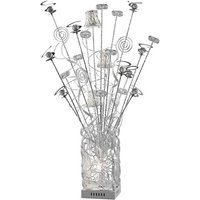 Inspired Koil Aluminium Koil Tischlampe 4-flammig G4 Aluminium/Weiß/Kristall, NICHT LED/CFL-kompatibel Inspired Koil Aluminium Koil Tischlampe 4-flammig G4 Aluminium/Weiß/Kristall, NICHT LED/CFL-kompatibel von INSPIRED LIGHTING