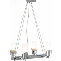 Inspired Kopus Rechteckige Pendelleuchte am Kabel, 4-flammig, G9, poliertes Chrom Inspired Kopus Rechteckige Pendelleuchte am Kabel, 4-flammig, G9, poliertes Chrom von INSPIRED LIGHTING