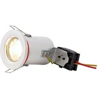 Inspired Deco - Agni - Behobenes Feuerlicht-Einbaudownlight, Weiß, GU10, IP20 von INSPIRED LIGHTING