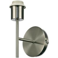 Inspired Deco - Carlton - Ungeschaltete Wandleuchte 1 Licht ohne Schirm, E27 Satin Nickel von INSPIRED LIGHTING