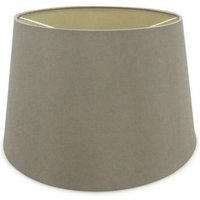 Inspired Deco - Sutton - Dual Mount Round Empire, 280, 350 x 220 mm Dual Faux Silk Fabric Shade, Taupe, Halo Gold von INSPIRED LIGHTING