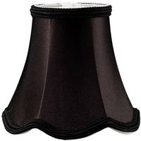 Inspired Lighting - Inspired Diyas - Onida - Clip-On Fabric Shade Schwarz 70, 130 mm x 120 mm von INSPIRED LIGHTING