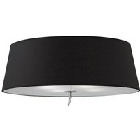 Inspired Lighting - Inspired Mantra - Ninette - Decke 4 Licht E27, Chrom poliert mit schwarzem Farbton von INSPIRED LIGHTING