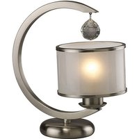 Inspired Lincoln Tischleuchte E27 Satin-Nickel/Glas/Kristall Inspired Lincoln Tischleuchte E27 Satin-Nickel/Glas/Kristall von INSPIRED LIGHTING