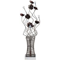 Inspired Majella Aluminium Majella Tischlampe, 4-flammig, G4, poliertes Chrom/Kaffee/Kristall, nicht kompatibel mit LED/CFL Inspired Majella Aluminium Majella Tischlampe, 4-flammig, G4, poliertes Chrom/Kaffee/Kristall, nicht kompatibel mit LED/CFL von INSPIRED LIGHTING