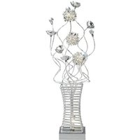 Inspired Majella Aluminium Majella Tischlampe, 4-flammig, G4, poliertes Chrom/Silber/Kristall, nicht kompatibel mit LED/CFL Inspired Majella Aluminium Majella Tischlampe, 4-flammig, G4, poliertes Chrom/Silber/Kristall, nicht kompatibel mit LED/CFL von INSPIRED LIGHTING