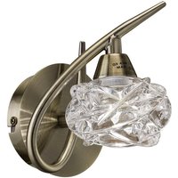 Inspired Mantra Maremagnum AB Maremagnum Wandleuchte mit Schalter, 1 Licht, G9, antikes Messing Inspired Mantra Maremagnum AB Maremagnum Wandleuchte mit Schalter, 1 Licht, G9, antikes Messing von INSPIRED LIGHTING