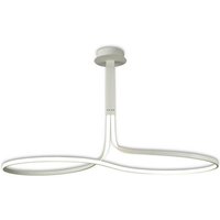 Inspired Mantra - Nur wh - xl Semi Flush Decke 50W led 3000K, 3900lm, dimmbares Weiß, mattiertes Acryl von INSPIRED LIGHTING