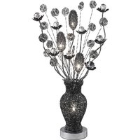 Inspired Nevada Aluminium Nevada Tischlampe 4-flammig G4 Schwarz/Kristall, NICHT LED/CFL-kompatibel Inspired Nevada Aluminium Nevada Tischlampe 4-flammig G4 Schwarz/Kristall, NICHT LED/CFL-kompatibel von INSPIRED LIGHTING