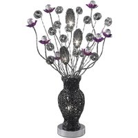 Inspired Nevada Aluminium Nevada Tischlampe 4-flammig G4 Schwarz/Lila/Kristall, NICHT LED/CFL-kompatibel Inspired Nevada Aluminium Nevada Tischlampe 4-flammig G4 Schwarz/Lila/Kristall, NICHT LED/CFL-kompatibel von INSPIRED LIGHTING