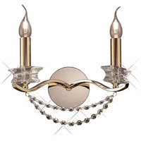 Inspired Nydia Wandleuchte 2 Licht E14 Französisch Gold/Kristall Inspired Nydia Wandleuchte 2 Licht E14 Französisch Gold/Kristall von INSPIRED LIGHTING