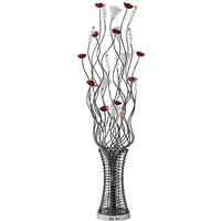 Inspired Rouge Aluminium Rouge Stehleuchte 7-flammig G4 Schwarz/Rot/Chrom/Kristall, NICHT LED/CFL-kompatibel Inspired Rouge Aluminium Rouge Stehleuchte 7-flammig G4 Schwarz/Rot/Chrom/Kristall, NICHT LED/CFL-kompatibel von INSPIRED LIGHTING