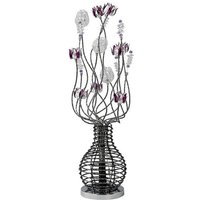 Inspired Viola Aluminium Viola Tischlampe 5-flammig G4 Schwarz/Violett/Chrom/Kristall, NICHT LED/CFL-kompatibel Inspired Viola Aluminium Viola Tischlampe 5-flammig G4 Schwarz/Violett/Chrom/Kristall, NICHT LED/CFL-kompatibel von INSPIRED LIGHTING