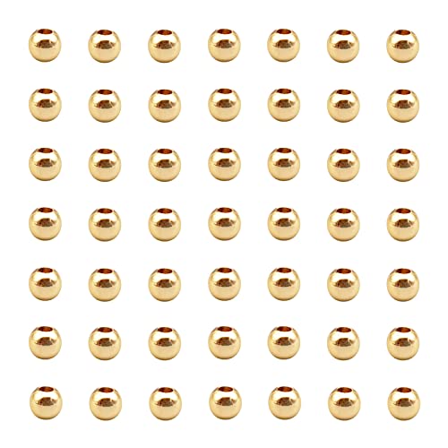 INSPIRELLE 100 Stück 6 mm langanhaltende, blassvergoldete Messing-Rondelle-Perlen, runde Metallperlen, Abstandshalter, glatte Perlen für DIY-Armbänder, Schmuckherstellung INSPIRELLE 100 Stück 6 mm langanhaltende, blassvergoldete Messing-Rondelle-Perlen, runde Metallperlen, Abstandshalter, glatte Perlen für DIY-Armbänder, Schmuckherstellung von INSPIRELLE