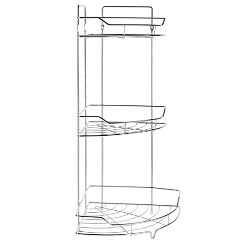 INSTANT D O Eck-Duschregal mit 3 Ablagen, verchromtes Metall von Five