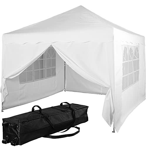 INSTENT Pavillon 3 x 3 m Basic wasserdicht UV Schutz 50+, 4 Seitenteile, Farbwahl, weiß von INSTENT