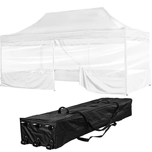 INSTENT Alu-Pavillon 3 x 6 m Pro 4 Seitenteile wasserdicht UV-Schutz 50+, weiß von INSTENT