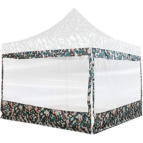 INSTENT® Pro Seitenwand/Seitenteil für Pavillon 3x3m mit XXL Panorama Fenster oder Reißverschluss, wasserabweisend und atmungsaktiv, Farbwahl, für Festzelt, Partyzelt von INSTENT